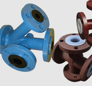 PTFE Pipes,Spools, Split TEE Fittings